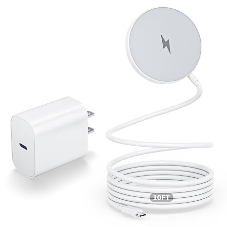 Magnetic Wireless Charger 10FT Fast Apple Mag-Safe Charger Magnet iPhonePad