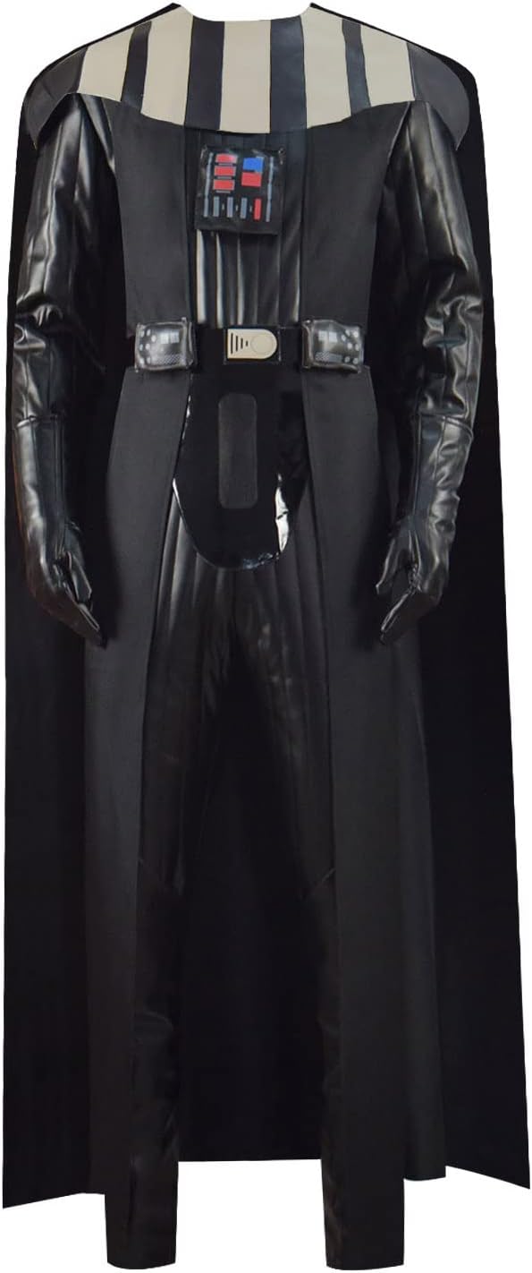 Adult Darth Cosplay Costume Suit Deluxe Vader Uniform Halloween Party Outfit Jumpsuit Cloak Full Set