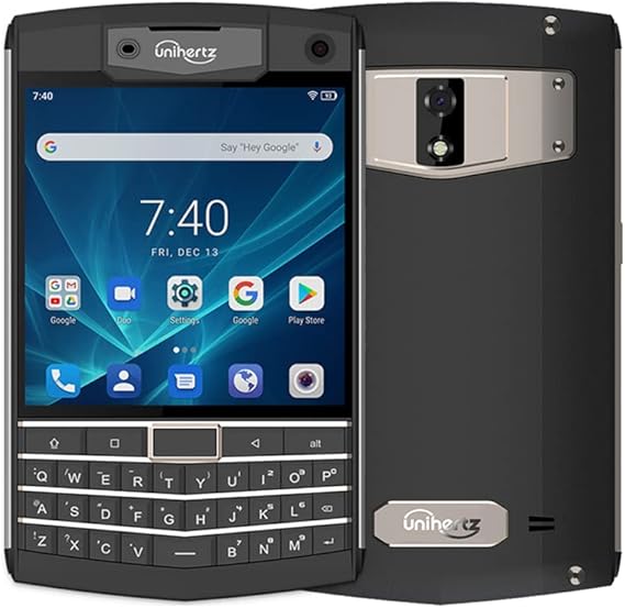 Unihertz Titan 6GB+128GB, Rugged QWERTY Smartphone, Android 10 Unlocked Smart Phone, Black (Support T-Mobile & Verizon only)