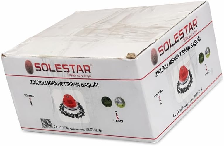 SOLESTAR Zincirli Misina Tırpan Başlığı, Çim Biçme Makinesi Aksesuarı