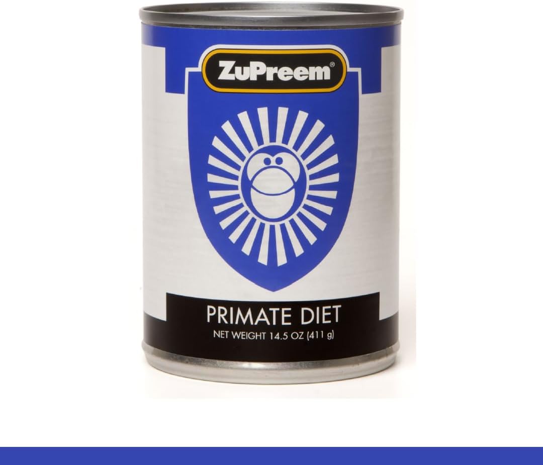 ZuPreem Primate Diet Canned, Canned Food for Primates & Great Apes, ZuPreem Essential Nutrition, Made in USA, 14.5 oz Can