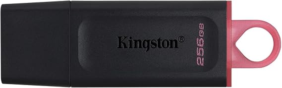 Kingston DataTraveler Exodia 256GB USB 3.2 Flash Drive DTX/256GB, Black | Data storage and file transfer with 256GB capacity and USB 3.2 Gen 1 speeds