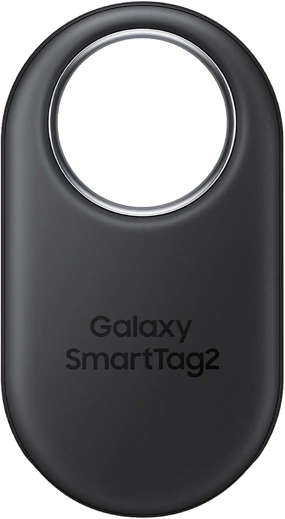 Samsung Galaxy SmartTag2 Bluetooth Tracker Compass View Nearby Search with up to 500 Days Runtime Waterproof Black (Pack of 1)