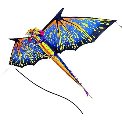 3D Nylon Dragon Kite with 80 Wingspan 6 ft 8 in by AmaZing Kites