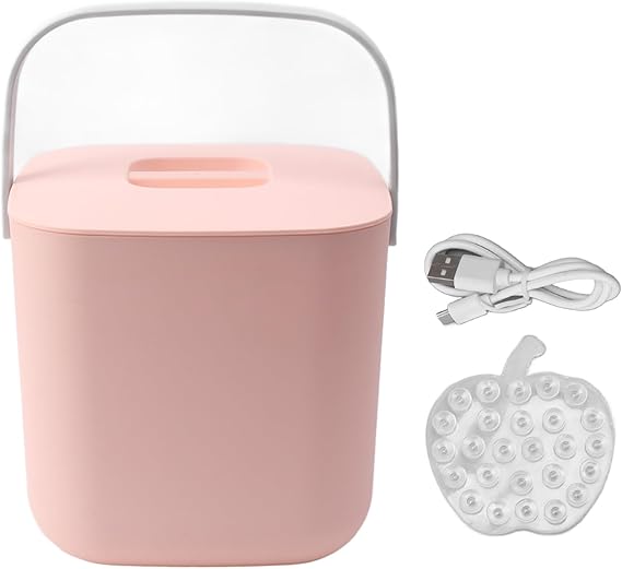 Mini Dishwasher, Portable Countertop Dishwasher, Compact Dishwasher for Home Kitchen Dorm Apartment RV Use (Pink)