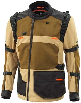 KTM Adventure R V3 Jacket, Multi-Color Motorcycle Jacket with Adjustable Straps and Storage Pockets