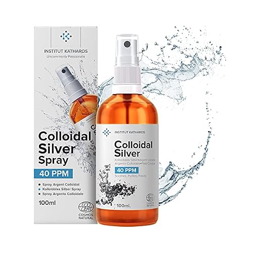 Colloidal Silver Liquid 3.4 fl oz Spray Bioactive Hydrosol Silver Water Protects, Purifies, Soothes Skin 40 PPM Organic Structured Colloidal Spray
