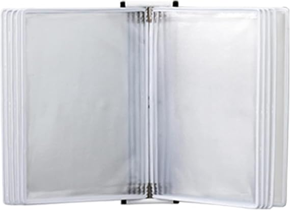 Desktop Flip Display Folder - Wall Mounted Reference System, 10 Display Pockets, for Display A4 Documents. (F)