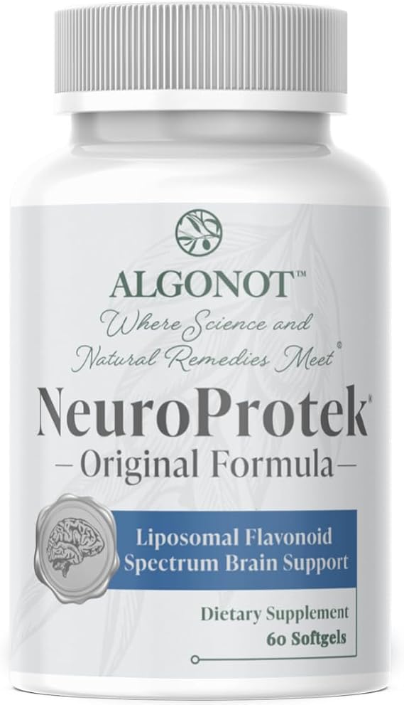 NeuroProtek The only liposomal luteolin products using olive pomace oil. A unique, patented, all-natural oral dietary supplement in a soft gel which may promote harmony between body and mind. (1)