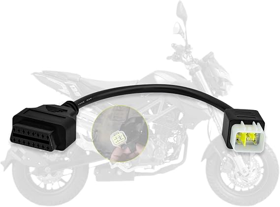 OBD2 Adapter for Delphi/Benelli 6pin to 16pin OBD Diagnostic Cable