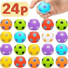 AZEN 24 Pcs Soccer Party Favors for Kids 4-8 8-12, Mini Fidget Spinners Soccer Ball Toys, Goodie Bags Stuffers for Birthday, Treasure Box Toys for Classroom, Return Gifts for Kids