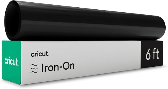 Cricut Everyday Iron-On, Black - 6ft (3-Pack of 2ft Rolls) - Heat Transfer Vinyl, Compatible with Cricut Maker/Explore Machines