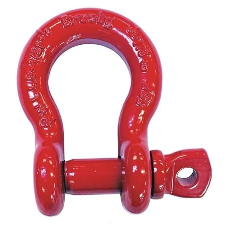 Crosby Screw Pin Anchor Shackle Carbon Steel, Self-Colored, 4-3/4 Ton WLL, 3/4" Size, S-209