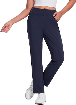 baleaf Womens Fleece Lined Pants Stretch Water Resistant Winter Thermal Travel Pants Cold Weather Gear Pockets Work Golf