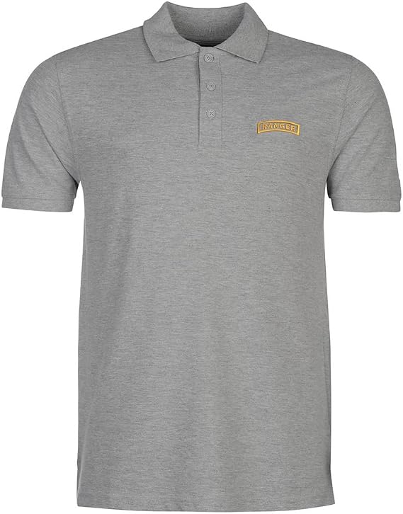 Polo Shirts for Men Army Ranger Embroidered Short Sleeve Mens Polo Shirts