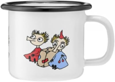 Muurla Enamel Mug 1.5 dl Thingumy and Bob, White, 1.5 dl