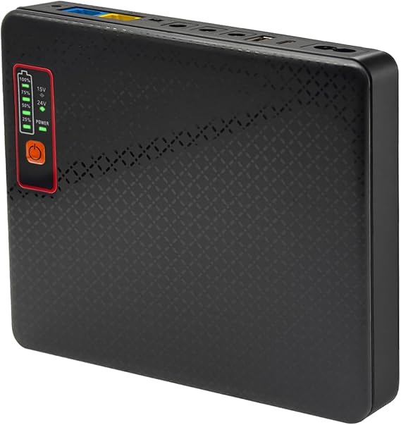 DC UPS 20800mAh(62Wh) Battery Backup for Router 12V1.5A 9V1A, USB 5V/2A Mini UPS for WiFi Router Uninterruptible Power Supply