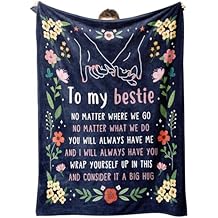 GiltGlimmer Friendship Gifts for Women, Best Friend Birthday Gifts for Women, Best Friend Blanket Gift, to My Bestie Throw Blanket for Christmas 80" x 60"