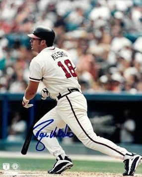 Athlon CTBL-018316 Ryan Klesko Signed Atlanta Braves Photo - Swinging - 8 x 10
