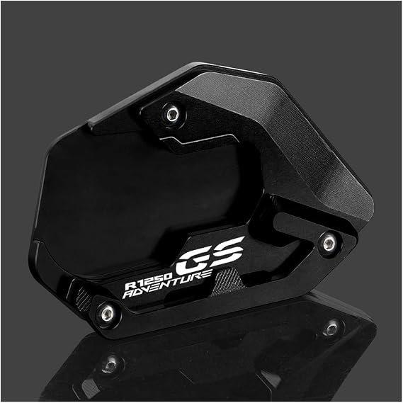 For R1250GS Adventure 2018-2023 (Low Suspension) Motorcycle CNC Support Extension Plate Kickstand Side Stand Pad r 1250 gs adv r1250gsa Accessories (black)