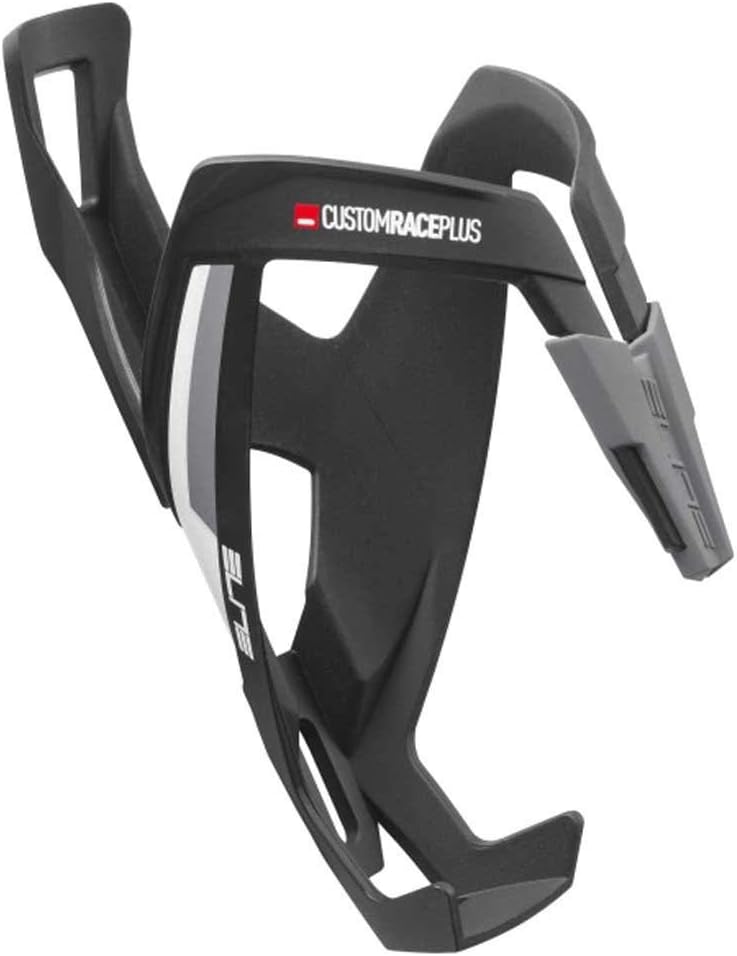 Elite Custom Race PLUS Bottle Cage, Black MatteWhite