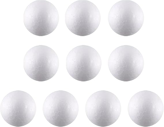 10pcs Foam Balls, Styrofoam Balls, Styrofoam Balls, 70 90 100φ Styrofoam White Models, Crafts, Styrofoam Spheres, Balls, 2.8 inches 7 cm