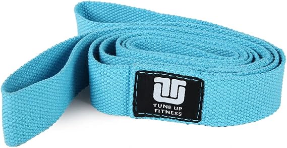 Tune Up Fitness Double Loop Yoga Stretching Strap for Physical Therapy, Yoga, Working Out | Excellent Leg, Shoulder & Hamstring Stretcher & Yoga Strap | Enhances Flexibility, Mobility, Muscle Strength & Posture
