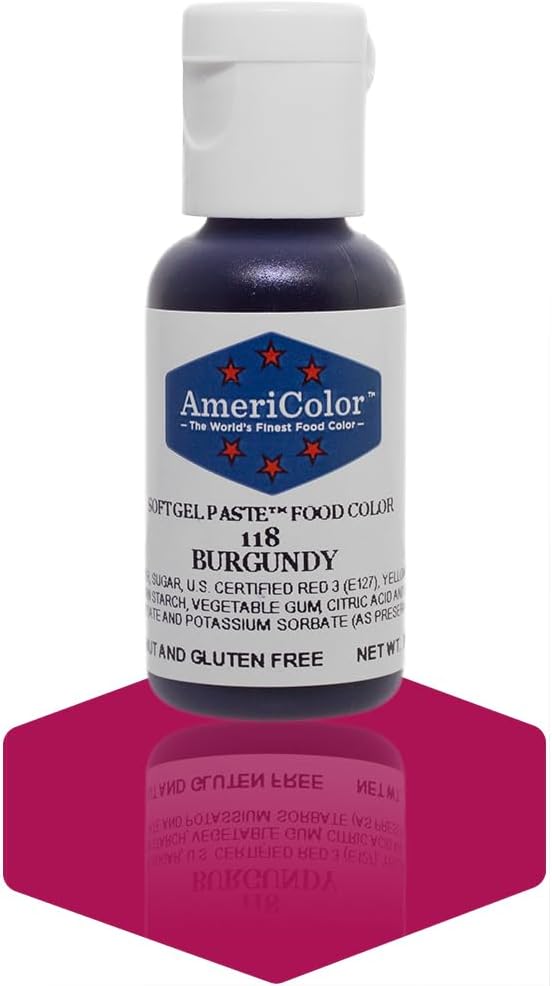 Americolor Soft Gel Paste .75 oz Burgundy Color