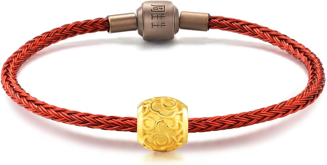 CHOW SANG SANG 999 24K Gold Cloud Of Glory Charm Bracelet for Women [Pure Gold Not Gold Plated] 86337C