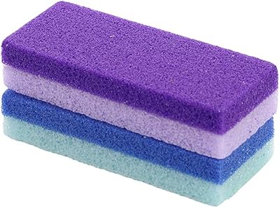 Foot Pumice Stone for Feet Hard Skin Callus Remover and Scrubber Pack of 2 Blue&Purple