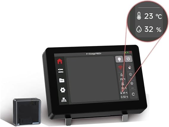 Panda Touch 5" Touch Screen Wifi Display Wireless Clipper 3D Printer Multi Printer Control Interface Upgrade Accessories Compatible with Bambulab P1P/P1S Touch and SENSE