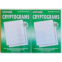 Penny Press CRYPTOGRAMS Word Games Variety Puzzles from Penny Press Selected Puzzle Series Issue Numbers 177 and 178
