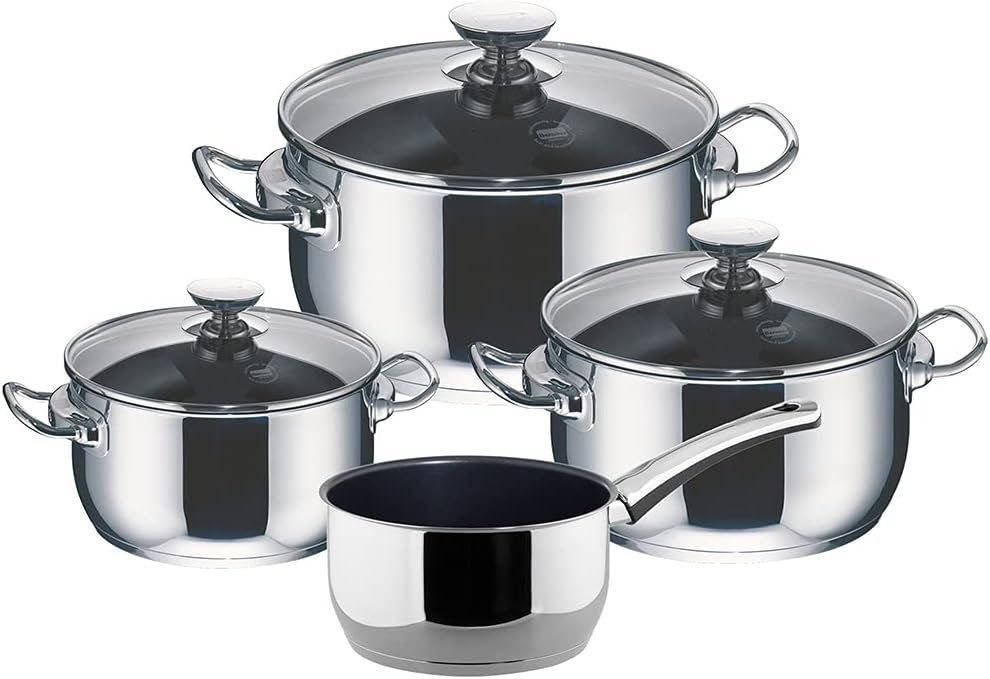 Berndes 063101 Injoy Special Edition Four-Piece Set of Pans: Three 162024 cm Pans  16 cm Saucepan
