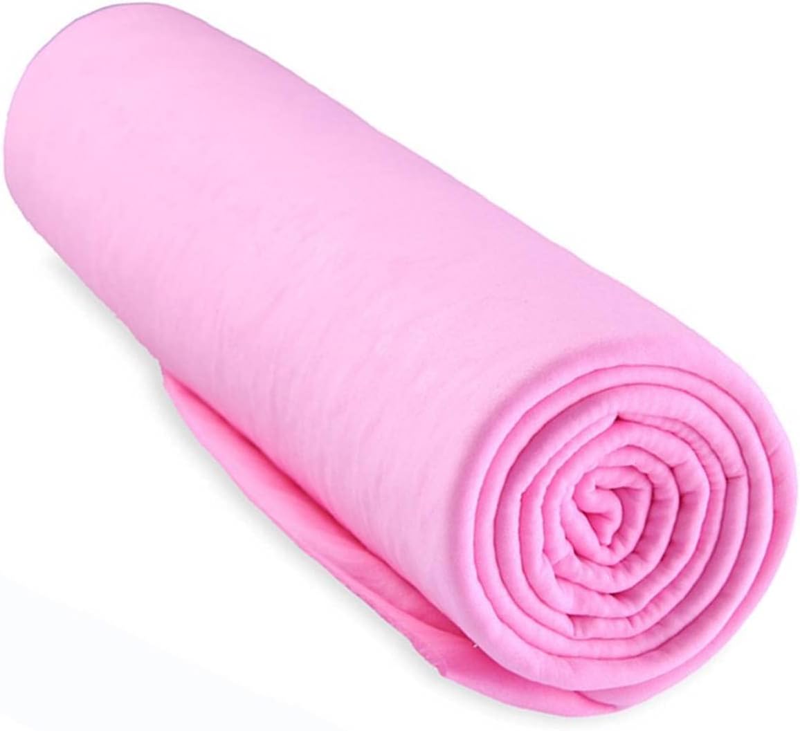 BESTWELL4U 26" X17" Pink Chamois Cloth for Car,Car Shammy Towel,Super Absorbent,Quick Dry,Durable and Multipurpose,for Car Cleaning, Dusting, Drying and Detailing