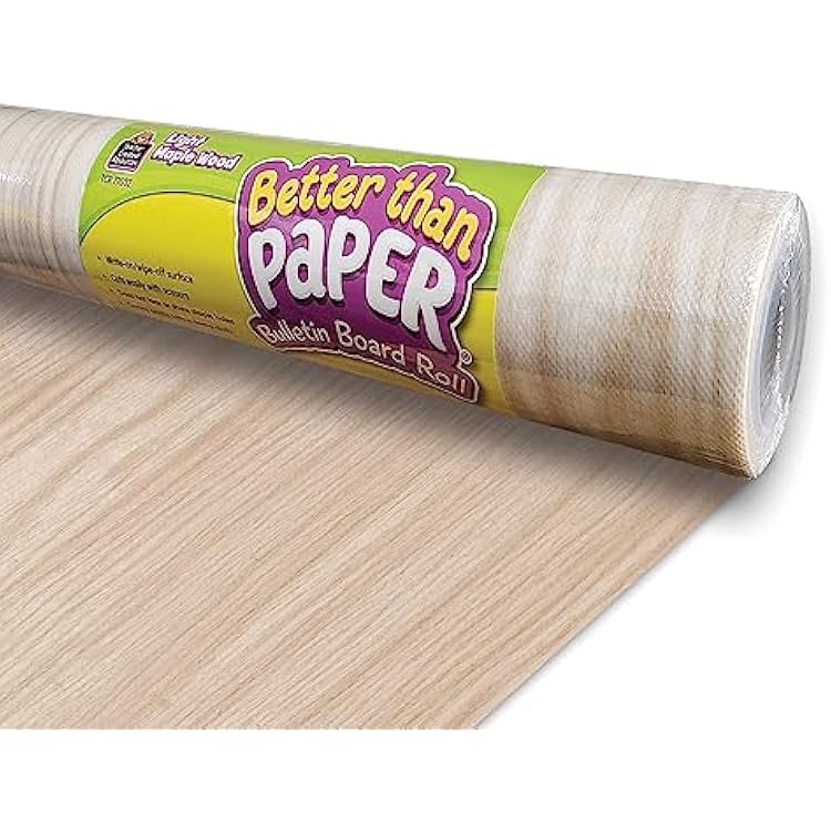 Teacher Created Resources Light Maple Wood Better Than Paper Bulletin Board Roll TCR77032