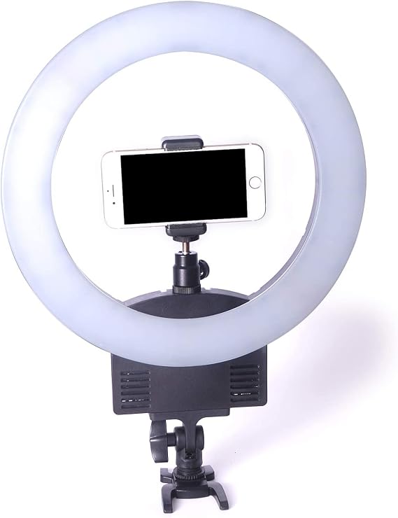 12" 36W 240PCS Bi-Color LED Ring Light 3000K-6000K Dimmable Photography for Camera Photo Studio Video by Kaezi LED240 v2