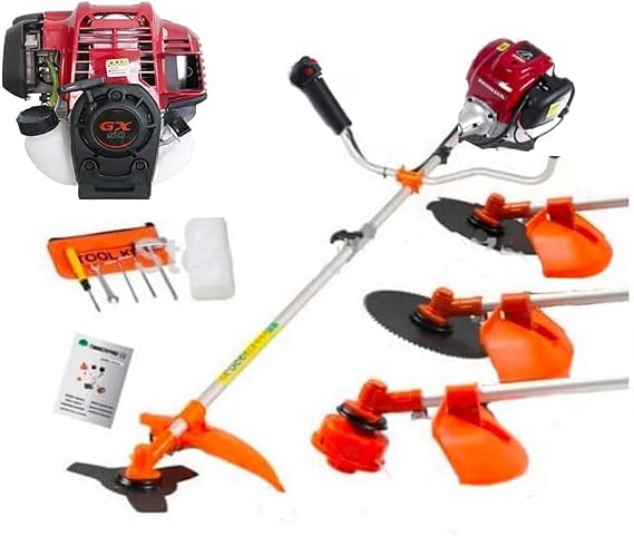 GX50 Gasoline Brush Cutter 4 in 1 Weed Eater 4 Strokes Weed Wacker Lawn Hedge Trimmer