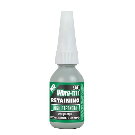 Vibra-TITE - 54110 541 High Strength Slip Fit Anaerobic Retaining Compound, 10ml Bottle, Green