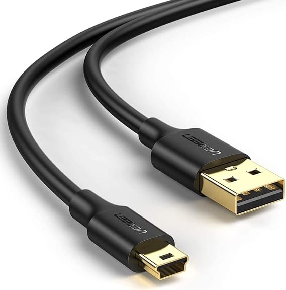 UGREEN 2.0 A USB-A & Mini-USB, Şarj ve Data Kablosu, 1.5 Metre, Siyah