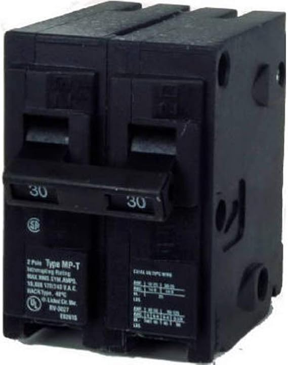 MP230 30-Amp Double Pole Type MP-T Circuit Breaker
