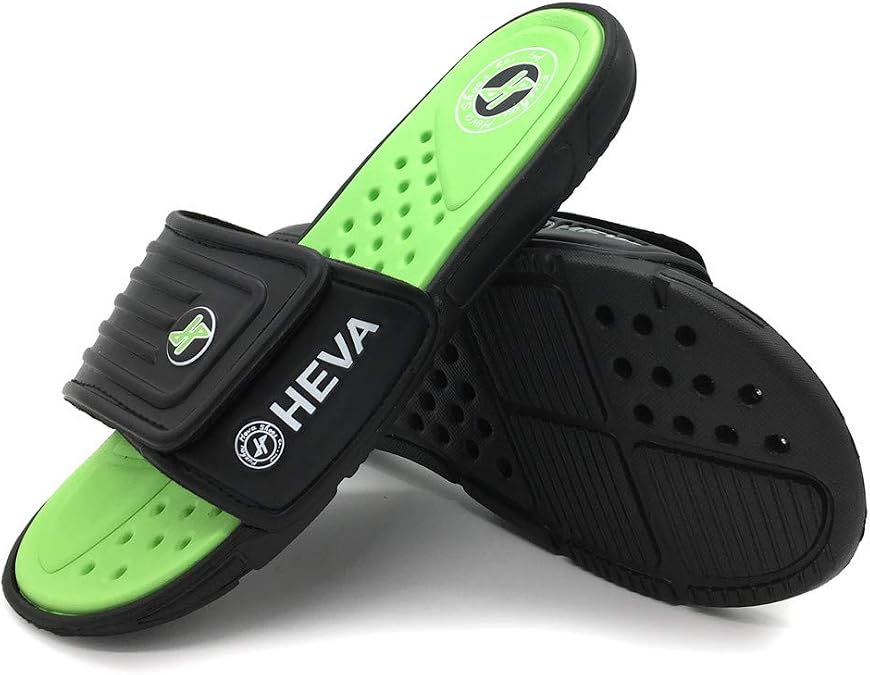 HEVA Men's Slide Fashion Open Toe Beach Pool Slippers