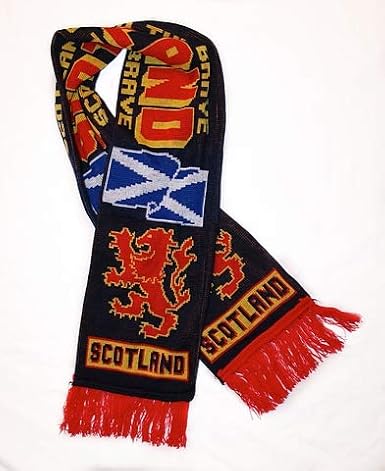 Scotland Scarf | Soccer Fan Scarf | Premium Acrylic Knit