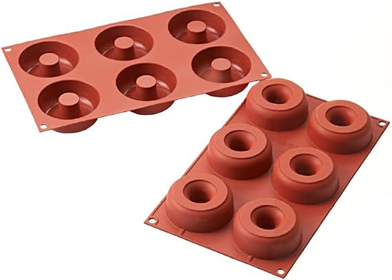Silikomart Professional SF170 Silicone Mold, Donuts