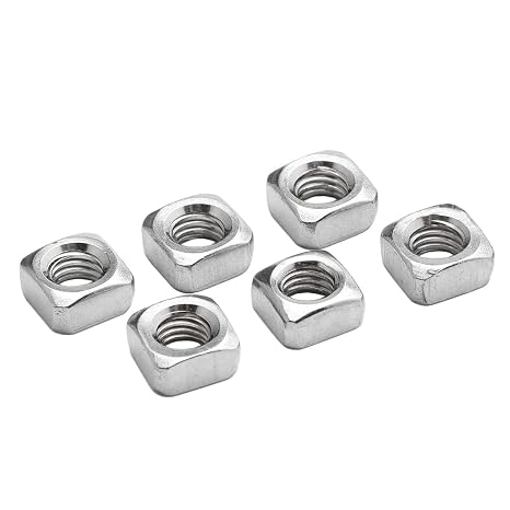 Square Nuts Product Grade C 3/8-16 Stainless Steel 20 Pieces