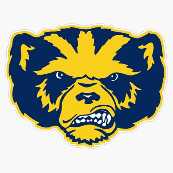 Michigan Wolverine Window Bumper Sticker Decal 5"