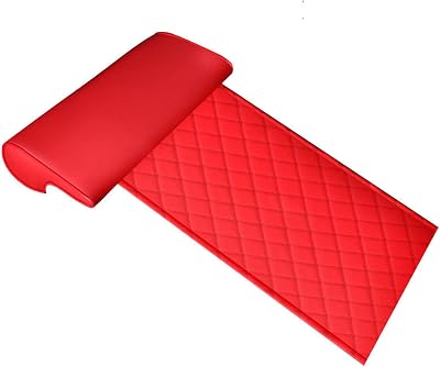 Car seat leg support,Car Seat Extender Cushion,Pad Auto Accessories Seat Accessories,Comfortable Leg Support Pillow,for Office Home Long-Distance Driving Bus Train,Red-Rhombus