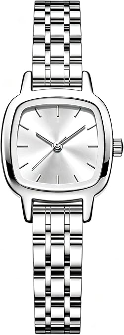Watches for Women Wrist Watches Steel Strap Womens Watch Casual Fashion Simple Square Quartz Wristwatch Elegant Dress Women's Wrist Watch
