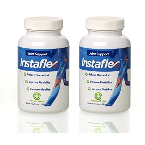 Instaflex Joint Support - Clinically Studied Joint Relief Blend of Glucosamine, MSM, White Willow, Turmeric, Ginger, Cayenne, Hyaluronic Acid - 2 Pack, 180 Capsules
