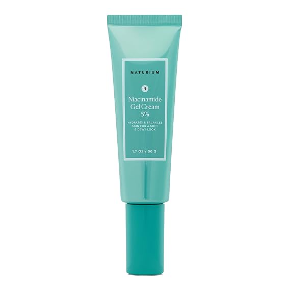 Naturium Niacinamide Gel Cream 5%, Face Moisturizer & Hydrating Skin Care for Healthier-Looking Dewy Skin, 1.7 oz