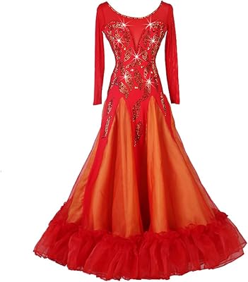 Women Ballroom Dance Dresses Modern Flamenco Waltz Tango Dress Standard Smooth Costumes